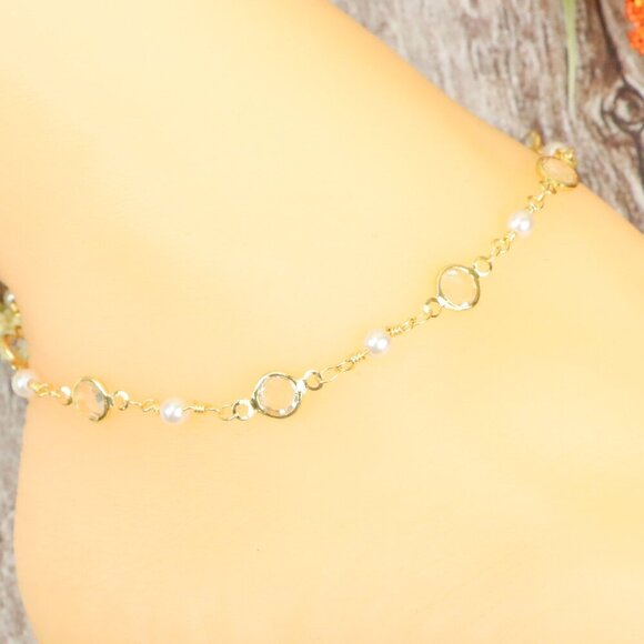 "Dainty Anklet for Women – Elegant Everyday Jewelry & Perfect Gift | MLCRC1706 - Picture 1 of 10